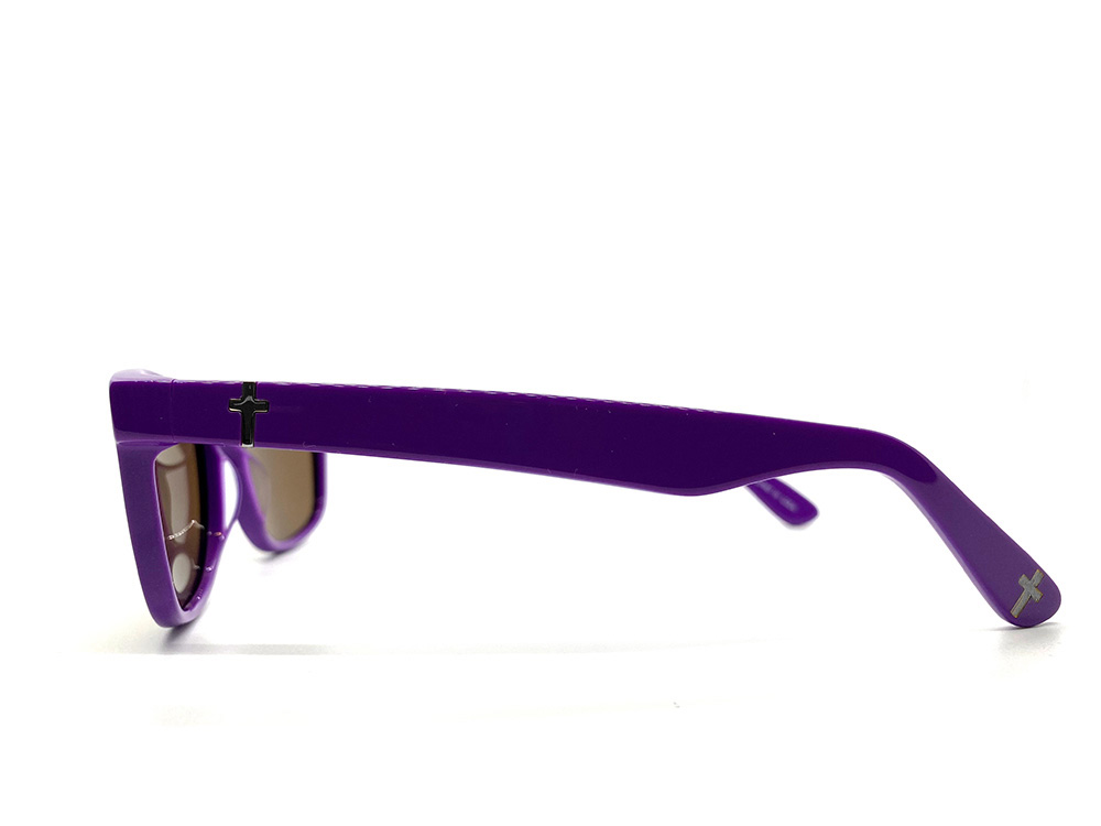John 3:16 Purple Sunglasses With Silver Crosses - Image 5