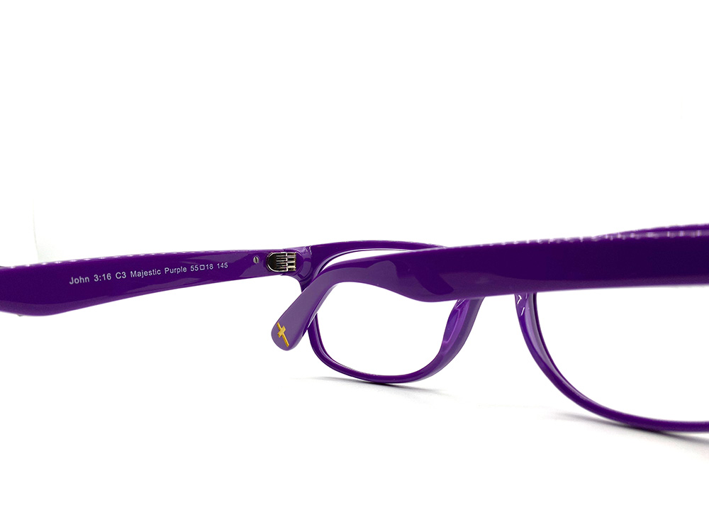 John 3:16 Purple With Gold Crosses - Image 7